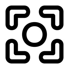 Wall Mural - screen shot icon vector illustration in line style for any projects