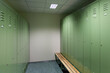© Mint Images - Empty Locker Room and bench