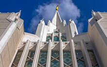 Beautiful Mormon Temple In San Diego,California,United States Of America.