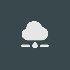 Sticker - Cloud Network - Tile Icon