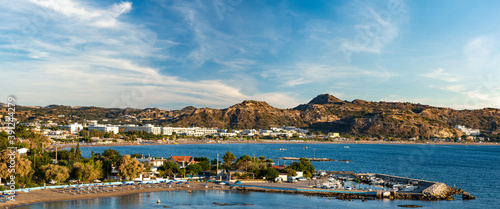 Fotografía Panorama of the vicinity of the Faliraki resort on Rhodes - the sea, the beach a