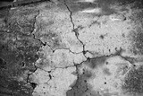 Fototapeta Desenie - Old cracked cement. Texture, background, pattern. Concrete template for design and decoration.