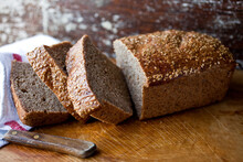 Close Up Of Whole Wheat And Quinoa Bread