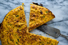 Close Up Of Spicy Carrot Frittata