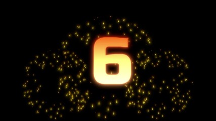Wall Mural - new year fireworks display countdown 2021 video