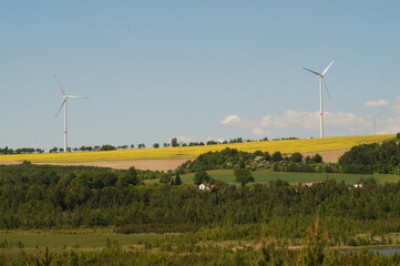 wind turbines farm