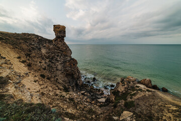 Wall Mural - Rocky sea coast