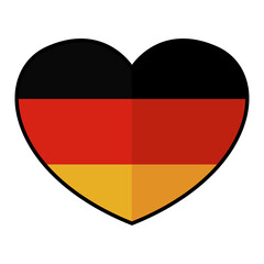 Wall Mural - Isolated heart october fest germany icon- Vector