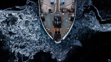 Oil Tanker Ship Breaking Ice