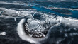 © Yakov Knyazev/Stocksy - drone view: ice floes on the river in sprintime