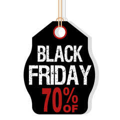 Wall Mural - Black friday label. Discount offer sale - Vector