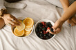 © Melissa Alexander/Creative Flame - Friends having a girls weekend relaxing at house
