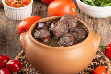 Feijoada. Traditional Brazilian food. Brazilian cuisine.