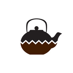 Wall Mural - Tea pot icon logo design template