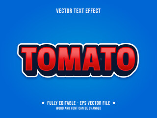 Wall Mural - editable text effect - tomato red modern gradient color style