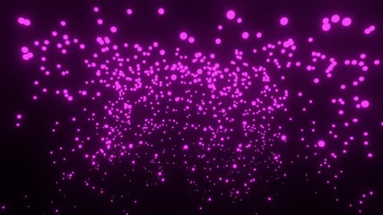 Wall Mural - 4k video animation of beautiful pink neon lighting balls decoration during the celebration.