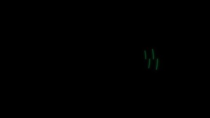 Wall Mural - Neon Circle animations 