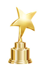Wall Mural - star award realistic composition