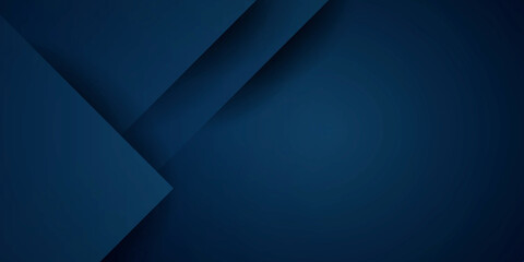 Dark blue abstract background with square element and 3D rendering