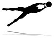 © Christos Georghiou - A soccer or football player in silhouette