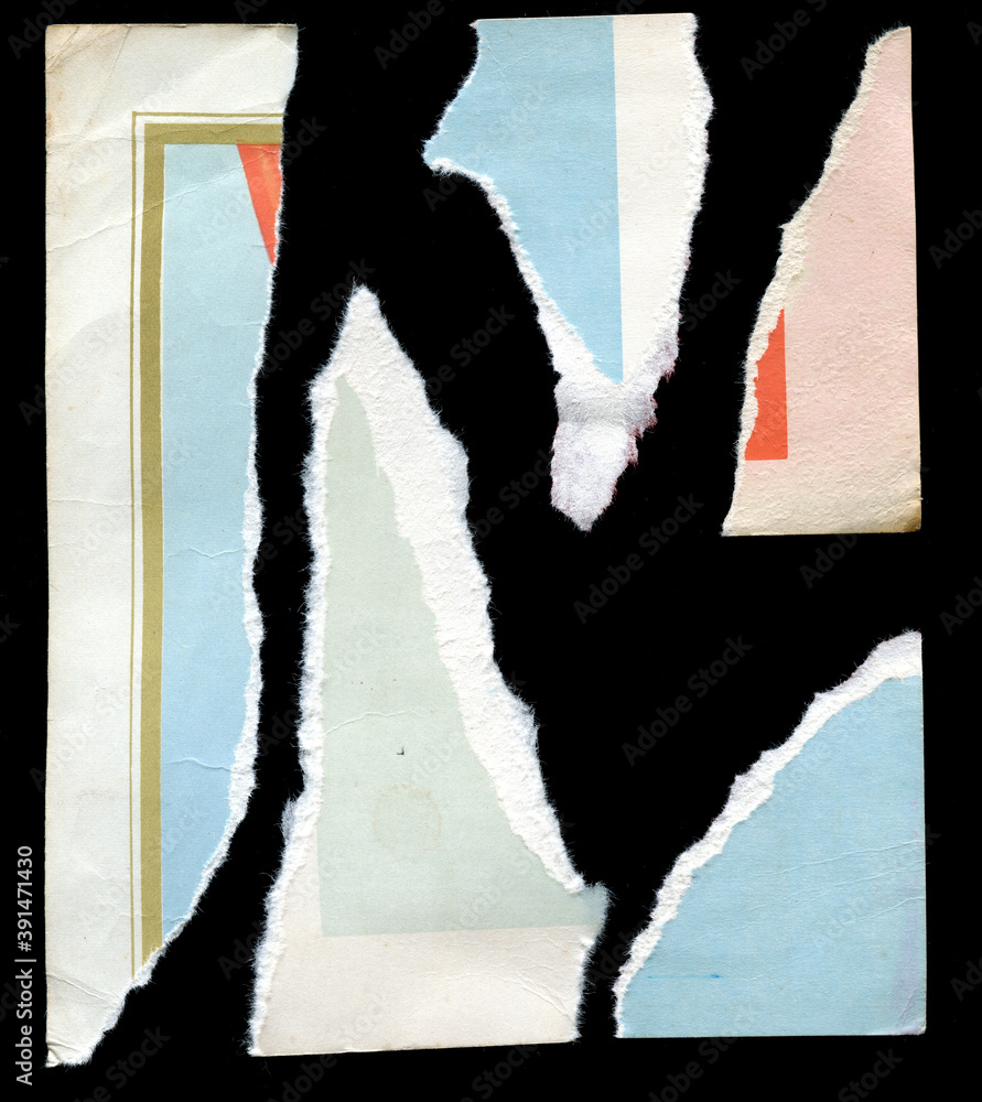 old vintage torn paper texture background Stock Photo | Adobe Stock