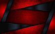 Abstract red technology modern background design.