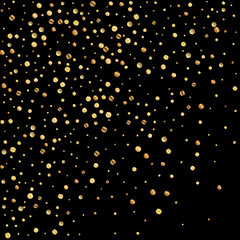 Sparse gold confetti luxury sparkling confetti. Sc