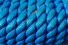 Closeup Shot Of A Blue Knitted Texture