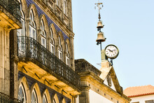 Detail Of The Border City Town Fortaleza De Valenca Between Spain And Portugal