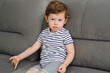 © yana_novak22 - Cute little boy looking at camera, funny child at home
