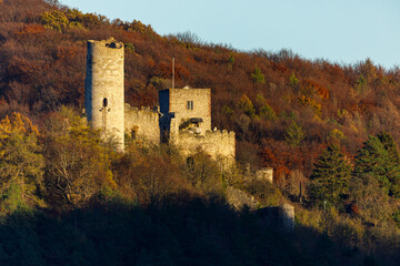 the ruin of brandenburg castle at eisenach in germany