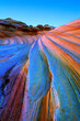 The Wave with Sandstone Prism Phenomenon #5, Vermilion Cliffs National Monument in Arizona U.S.A.