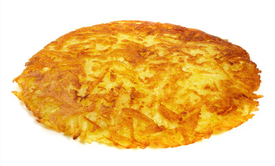 Wall Mural - Potato Pancake on white Background - Isolated