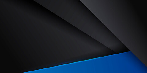 Black and blue abstract contrast background. Vector illustration design for presentation, banner, cover, web, flyer, card, poster, wallpaper, texture, slide, magazine