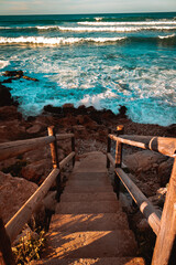 stairs to the sea