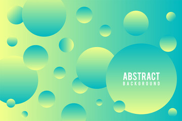 Wall Mural - abstract background with gradient colors and round shapes. vector illustration