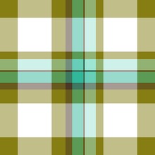 Tartan Seamless Plaid Pattern Illustration In Green, Brown And White Combination For Textile Design