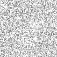 Vector Seamless Abstract Pattern From Black Hand Drawn Chaotic Stroke Lines On A White Background. Organic Ornament, Wallpaper, Wrapping Paper, Bohemian Textile Print