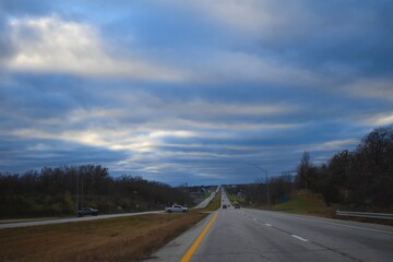 Poster - Cloudy Highway