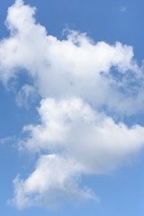 Wall Mural - soft white clouds fluffy in the clear sky