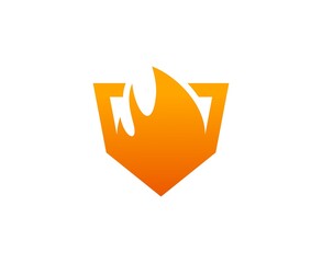 Canvas Print - Fire logo
