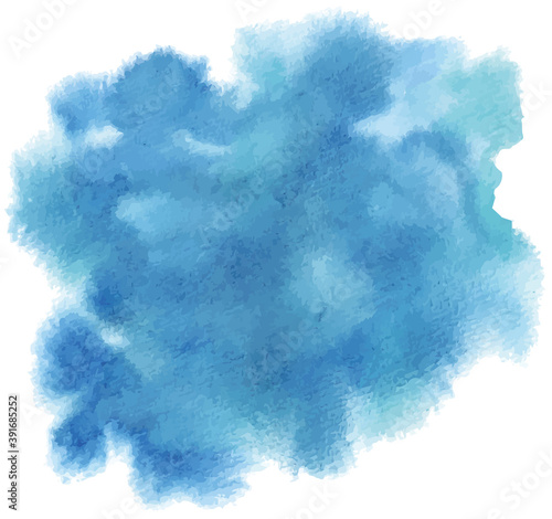 水彩テクスチャ 青い滲み