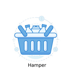 Wall Mural - Hamper 