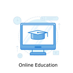 Wall Mural - Online Education 