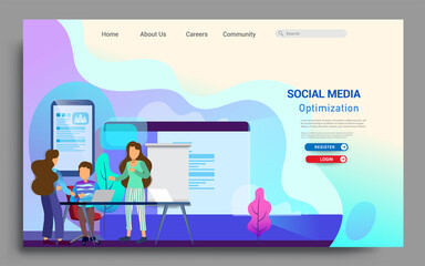 Wall Mural - design web templates for teamwork concept, business strategy, analytics and idea. modern vector illu