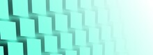 Abstract Turquoise & Cyan Fading Rectangles Patterned Background