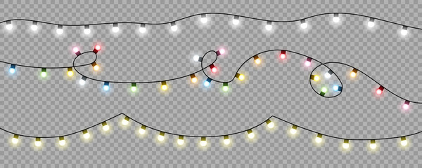 Wall Mural - christmas lights bulbs. color garlands. colorful christmas lights bulbs, isolated. lights bulbs in s
