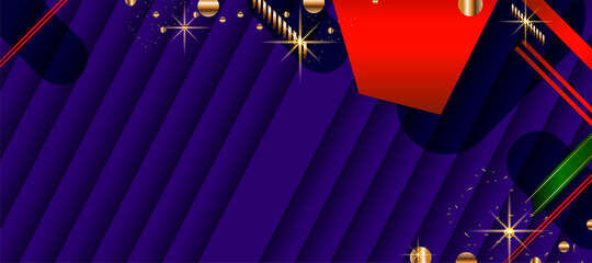 Wall Mural - Christmas gold design background blue red and green design colors abstract shiny color golden. Stock vector illustration