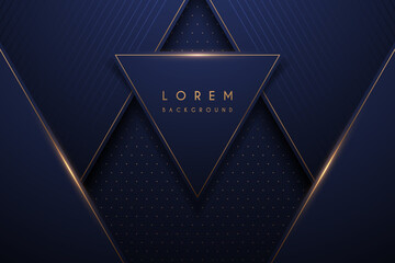 Wall Mural - abstract gold and blue luxury background