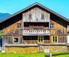 Wall Mural - typical old bavarian farmhouse